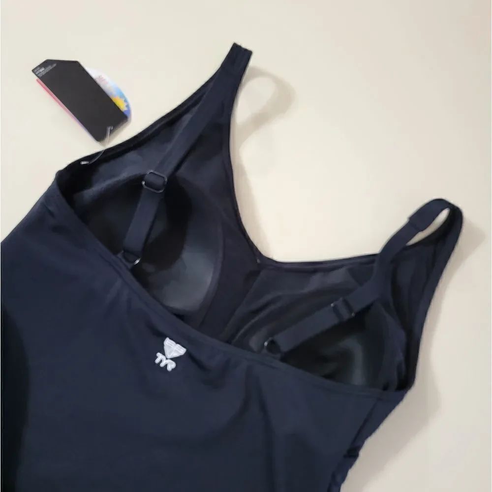 TYR Women’s Solid V-Neck Sheath Plus - Picture 10 of 13